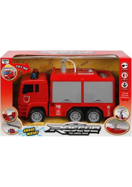 çınar ticaret sunman sesli ve ışıklı su fışkırtan ıtfaiye aracı 24 cm fırsatları