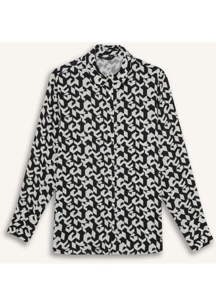 Regular Fit Desenli Uzun Kollu Gömlek