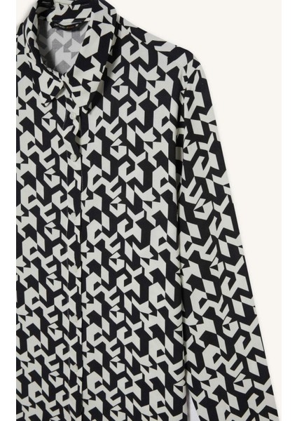 Regular Fit Desenli Uzun Kollu Gömlek