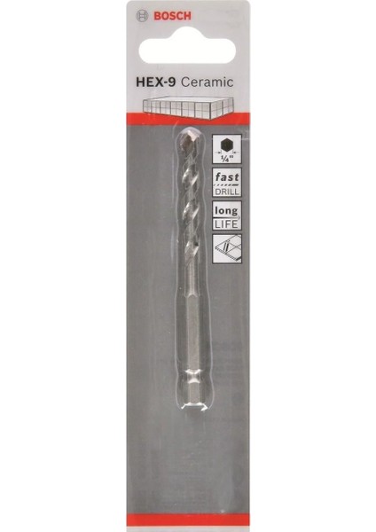 çınar ticaret bosch hex-9 ceremic matkap ucu 10x90 mm