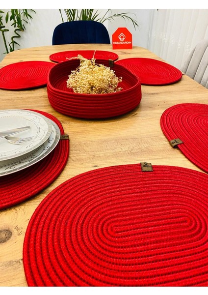 Jüt Hasır Amerikan Servis Oval Supla ve Sepet 7 Li fırsatları