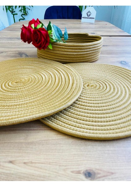 Jüt Hasır Amerikan Servis Supla ve Sepet 3 Parça fiyatları