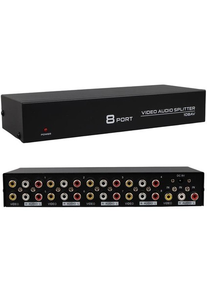PM-4832 8 Port Video Stereo Audio Dağıtıcı Çoğaltıcı 1024X768-85HZ