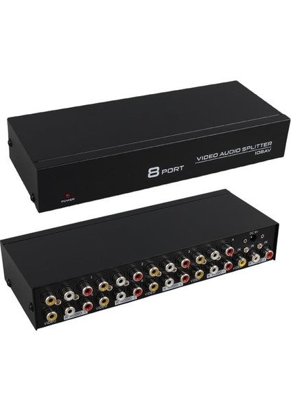 PM-4832 8 Port Video Stereo Audio Dağıtıcı Çoğaltıcı 1024X768-85HZ fiyatları