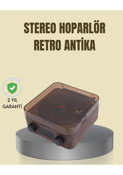 çınar ticaret saatli gece ışıklı hoparlör – modern ve vintage tasarım