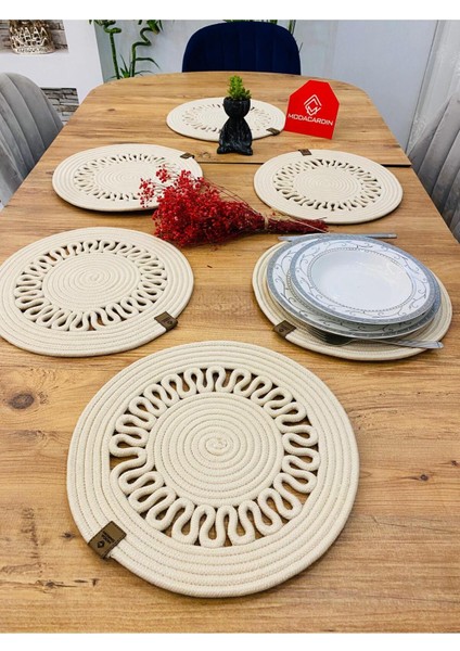 Jüt Hasır Amerikan Servis Supla 6 Parça modelleri