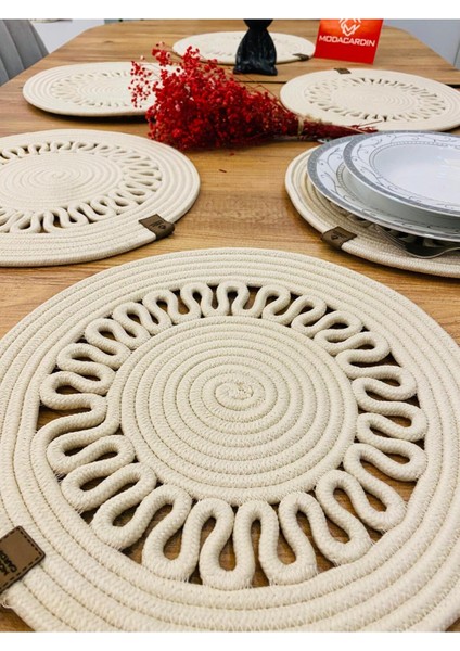 Jüt Hasır Amerikan Servis Supla 6 Parça fırsatları