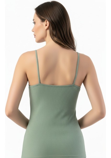 Kadın Pamuklu Ip Askılı Dantel Detaylı Esnek Atlet – Yumuşak Casual Iç Giyim fırsatları