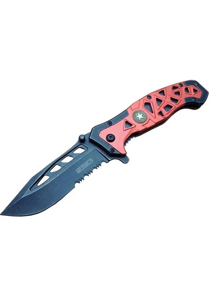 çınar ticaret eco lounge lanmark mx50 testereli outdoor çakı 21 cm - otomatik, kemerlikli