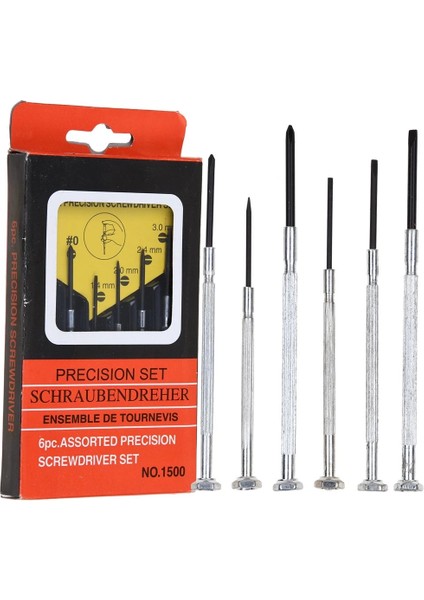 çınar ticaret mini kuyumcular ve saatçiler ıçin 6 lı tornavida seti
