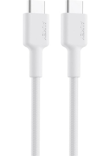 çınar ticaret aukey cb-cd45-wh pd naylon örgülü type-c type-c şarj kablosu 0.9mt fiyatları