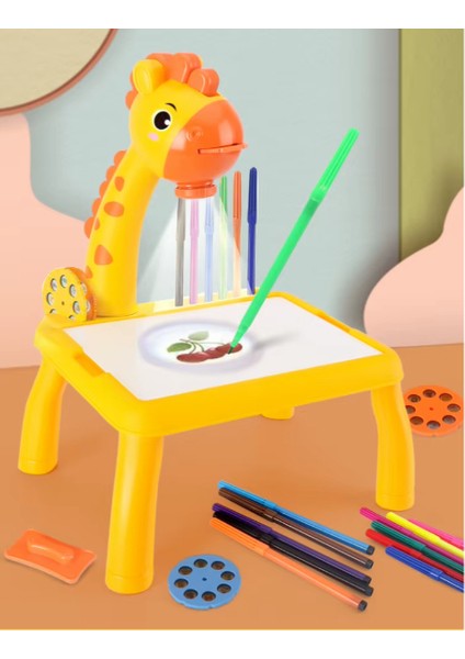 çınar ticaret zürafa tasarımlı projeksiyonlu boyama tahtası