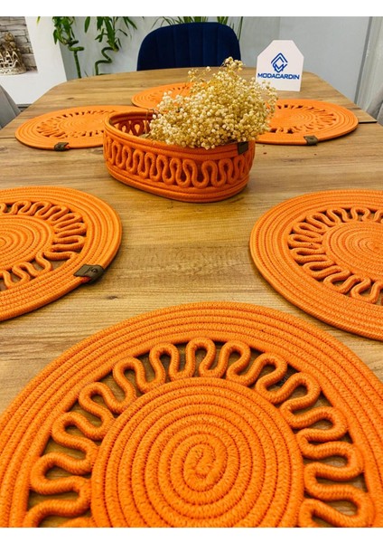 Jüt Hasır Amerikan Servis Supla ve Sepet 7 Parça modelleri