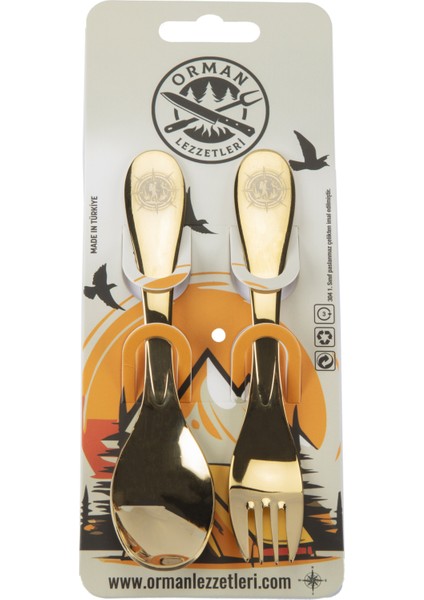 Çatal Kaşık Takımı Titanyum Serisi( Dağcı )