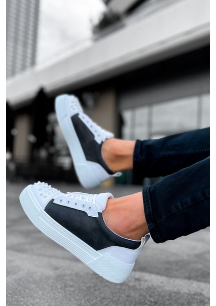 çınar ticaret ch169 - cbt thorn erkek ayakkabı antrasıt/beyaz indirimleri