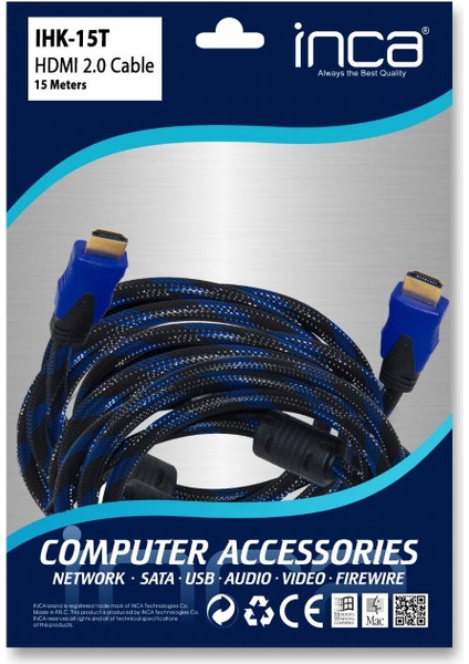 çınar ticaret ınca ıhk-15t 15 metre hdml to hdml 2.0v