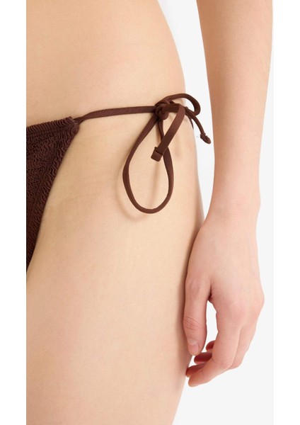 Bağcıklı Bürümcük Bikini Altı E0208AX25SM