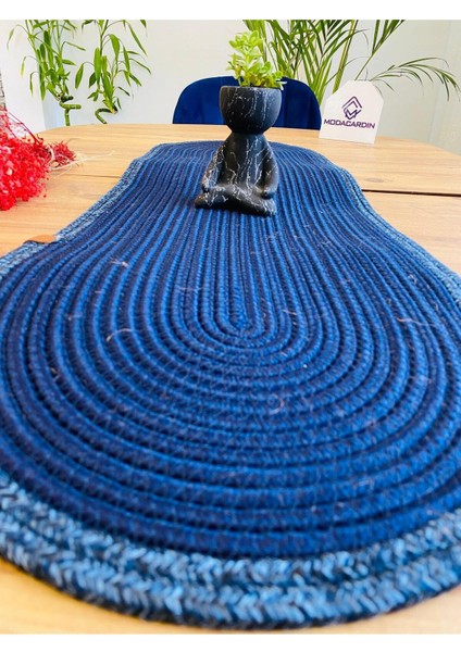 Jüt, Hasır, Dekoratif Masa Örtüsü, Runner 30X80 Cm, Amerikan Servis, Sehpa Örtüsü, Bohem Tarzı fırsatları