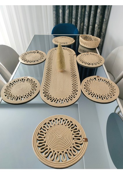 Jüt,amerikan Servis Takımı,6 Supla,1ekmek Sepeti,1 Runner,tabak Altlığı,ranır,supla Takımı,lux Sunum fiyatları