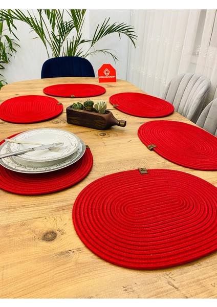 Jüt Hasır Amerikan Servis Oval Supla 6 Lı fırsatları