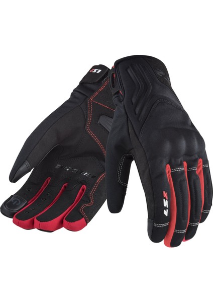 Jet 2 Waterproof Motosiklet Eldiveni Siyah-Kırmızı