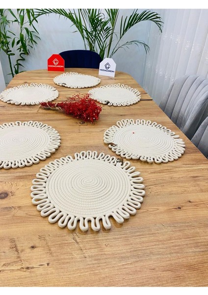 Jüt Hasır Amerikan Servis Supla 6 Parça modelleri