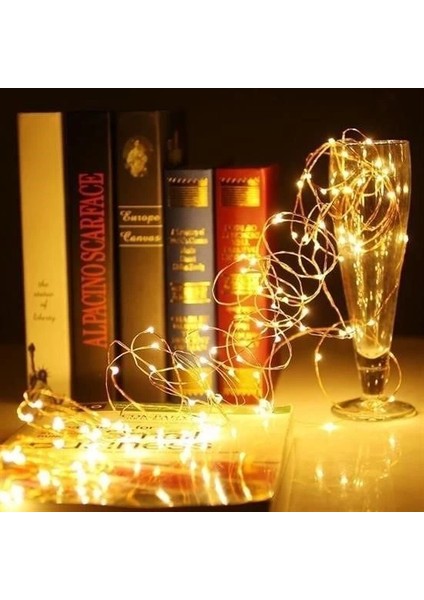 çınar ticaret peri led ışık 5 metre (sarı) pilli aydınlatma şerit saçak spot süsleme fırsatları