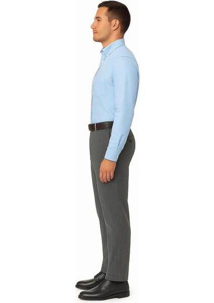 Rahat Kesim Klasik Likralı Pamuklu Erkek Baba Füme Keten Pantolon fiyatları