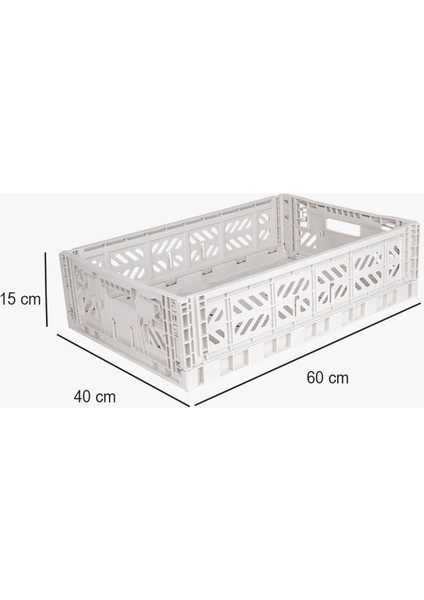 604015 Maxibox Light Gray Katlanabilir Kasa fırsatları