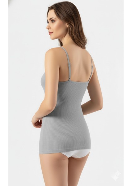 Kadın Pamuklu Ip Askılı Dantel Detaylı Esnek Atlet – Yumuşak Casual Iç Giyim fırsatları