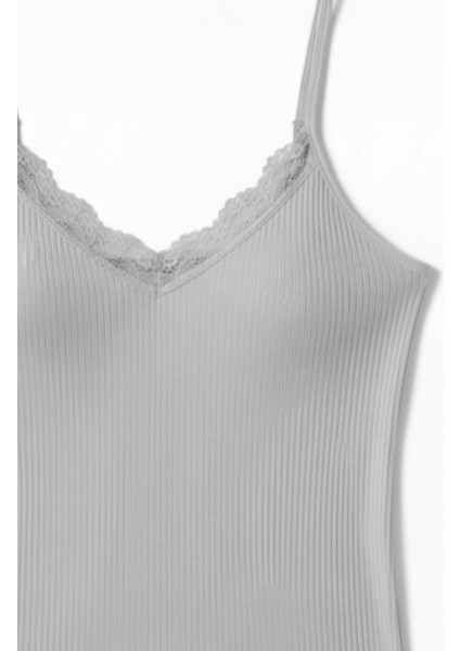 Kadın Pamuklu Ip Askılı Dantel Detaylı Esnek Atlet – Yumuşak Casual Iç Giyim indirimleri