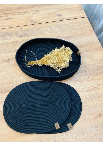 Jüt Hasır Amerikan Servis Oval Supla ve Sepet 3 Lü fiyatları