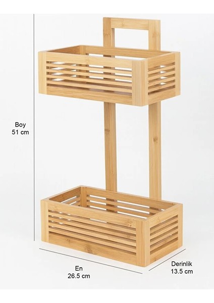 Bambu 2 Katlı Mutfak & Banyo, Mutfak Düzenleyici Organizer fiyatları