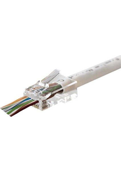 çınar ticaret orıng mpc6u3ez cat6 plug u/utp ezrj45 yeni nesil altın uç konnektör 100 lü paket