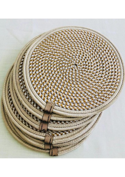 Amerikan Servis Jüt Hasır Sunum Takımı Runner Ekmeklik 8 Parça fırsatları