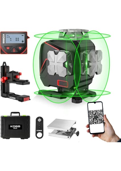 çınar ticaret kobb kbl36g 40 metre otomatik hizalama yeşil lazer