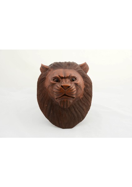 çınar ticaret maun ağacı el yapımı dekoratif aslan büstü