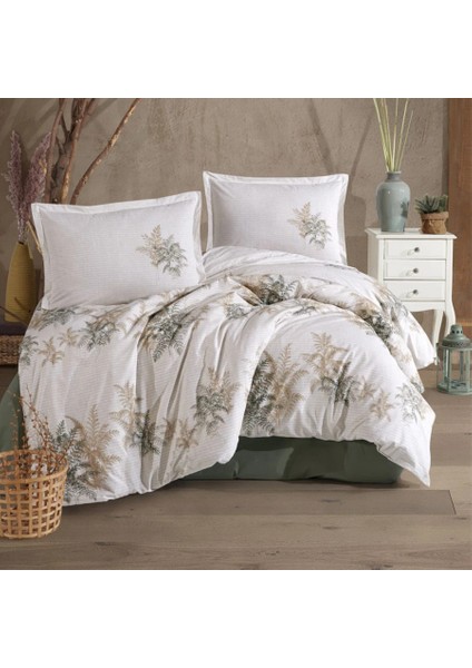 Ranforce %100 Pamuk Tek Kişilik Nevresim Virele V1 Yeşil fiyatları