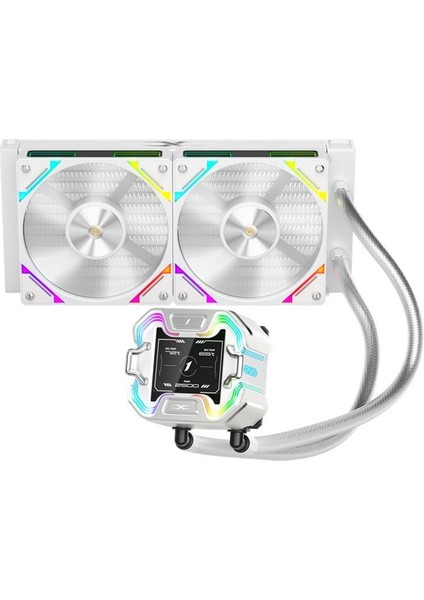 çınar ticaret 1st player x starshıp 240mm beyaz argb ıps 2.4&quot; dijital ekranlı am5,am4/lga 1851, lga 1700 premıum ışlemci sıvı soğutucu fiyatları