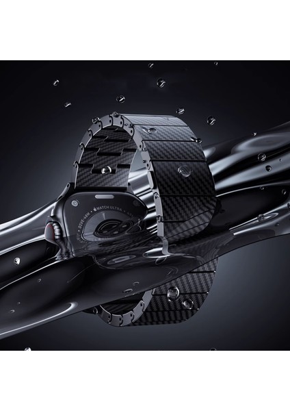 Apple Watch 7 41MM Elitcarbon 600D Karbon Fiber Kordon fiyatları