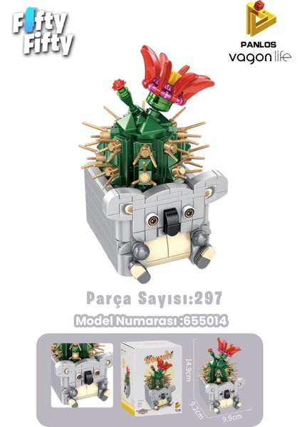 Panlos Mini Potted Plant Serisi Koala Figürü 297 Parça Oyuncak Yapım Seti -FFP655014