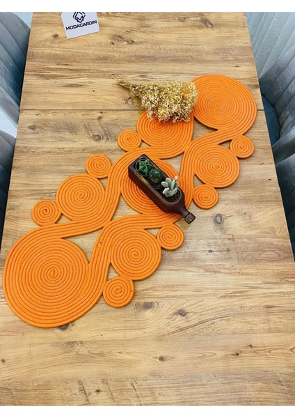 Jüt, Hasır,sarmal Model, Dekoratif Masa Örtüsü, Runner 40X110 Cm, Sehpa Örtüsü, Bohem Tarzı fiyatları