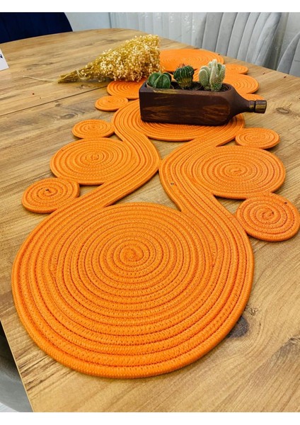 Jüt, Hasır,sarmal Model, Dekoratif Masa Örtüsü, Runner 40X110 Cm, Sehpa Örtüsü, Bohem Tarzı modelleri