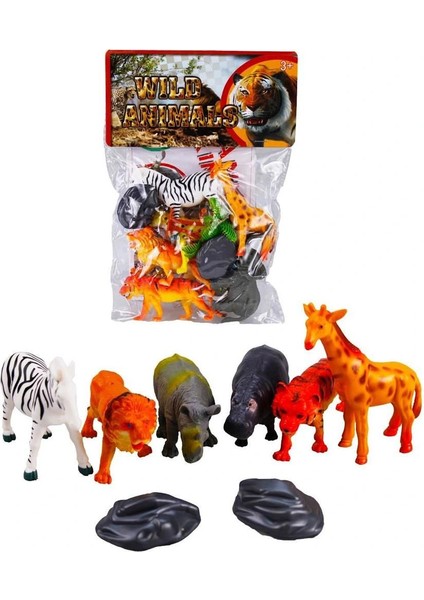 çınar ticaret 6 lı vahşi hayvanlar figür seti