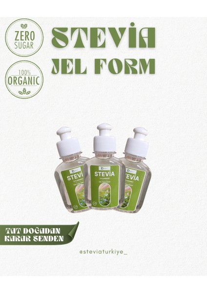 Sıfırkalori Doğal Şeker Stevia 200 gr Sıvı fırsatları