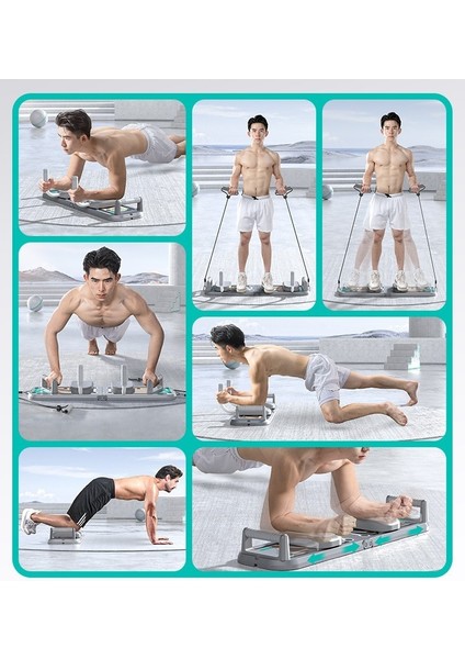 Çok Fonksiyonlu Akıllı Şınav Egzersiz Tahtası Direnç Lastik Bandı Katlanabilir Taşınabilir Çok Yönlü Antrenman Sistemi fırsatları