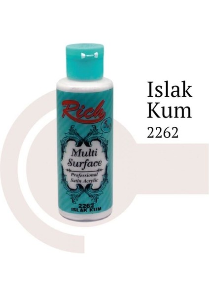 çınar ticaret rich multi surface 2262 ıslak kum akrilik boya 130 cc