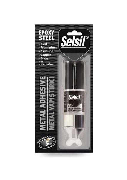 çınar ticaret selsil epoksi metal yapıştırıcı enjektör 5 dakika 28 gr