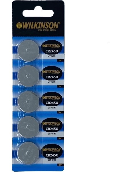 çınar ticaret wılkınson 2450 3v lityum düğme pil 5'li paket
