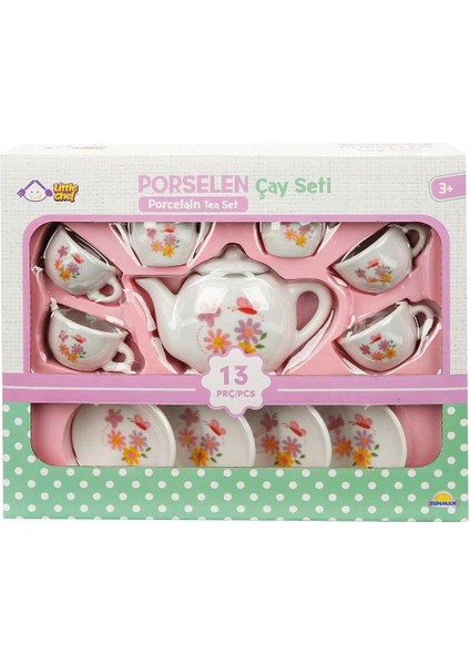 çınar ticaret 1501 porselen çay seti 13 parça -sunman